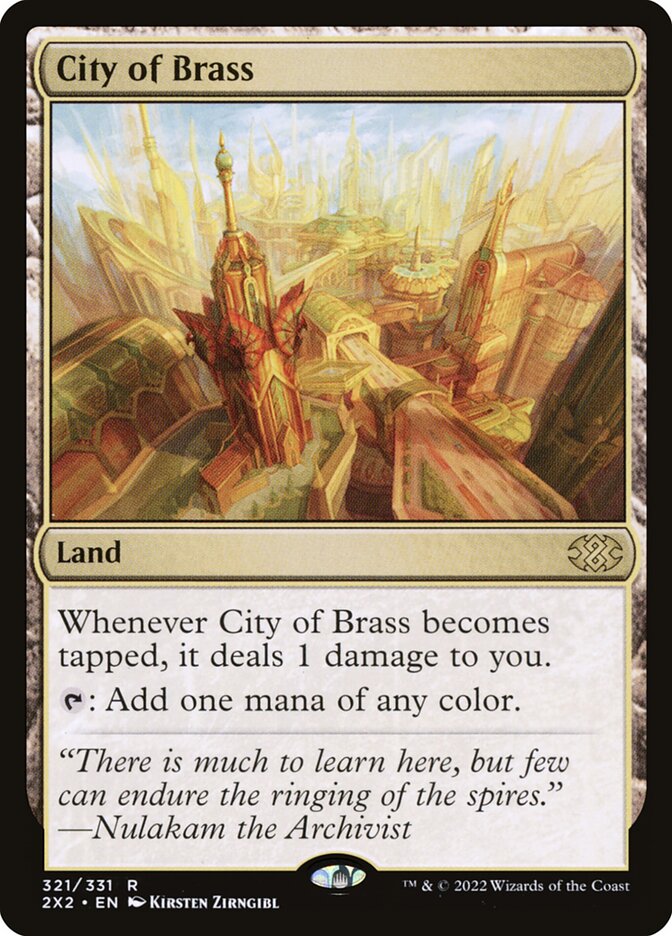 MTG Magic the Gathering City of Brass (321/686) Double Masters