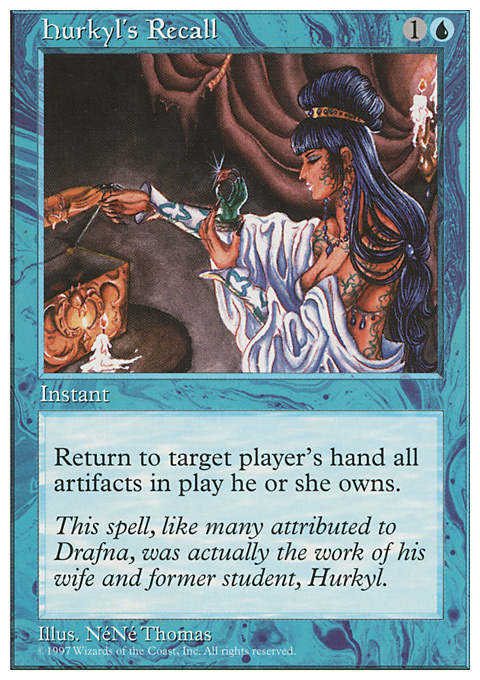 MTG Magic the Gathering Hurkyl's Recall (93/460) Fifth Edition LP