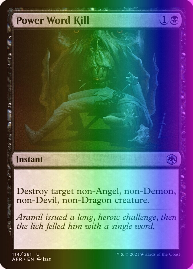 MTG Power Word Kill (114/471) Adventures in the Forgotten Realms