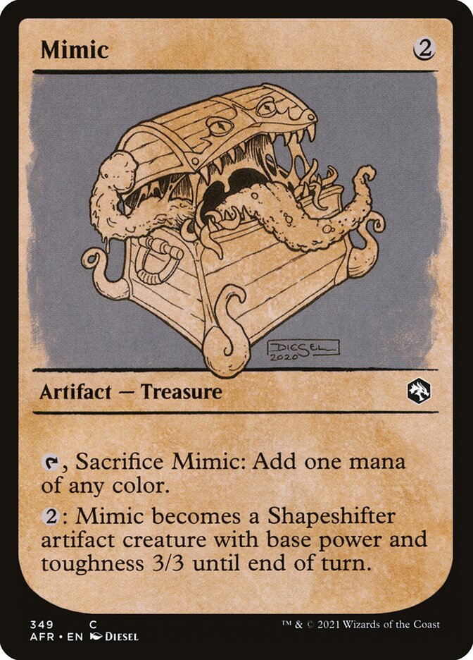 mimic mtg card Mask of the Price 2 Toughness Marvin, Murderous Mimic | Duskmourn: