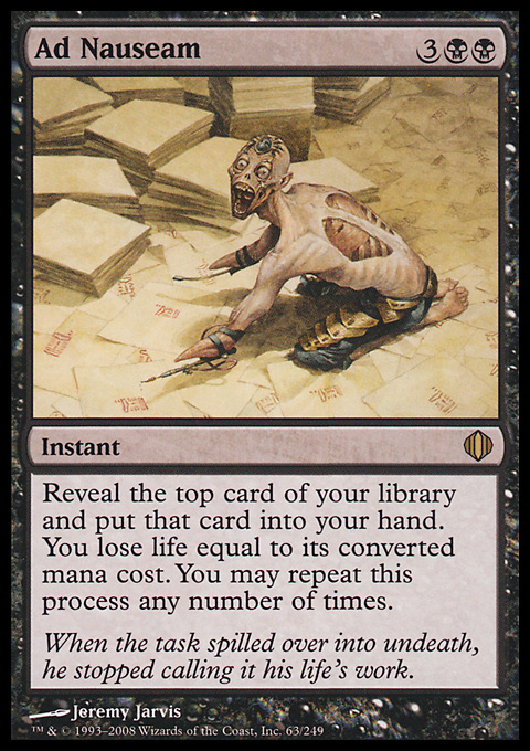 MTG Magic the Gathering Ad Nauseam (63/260) Shards of Alara LP | eBay