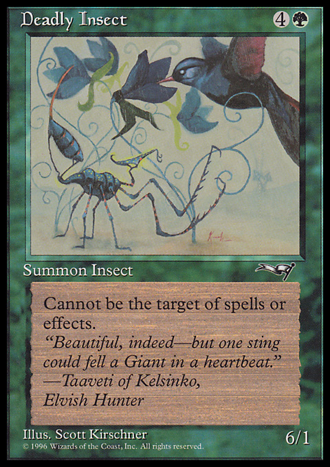 Magic the Gathering MTG Deadly Insect (86a) Alliances LP | eBay