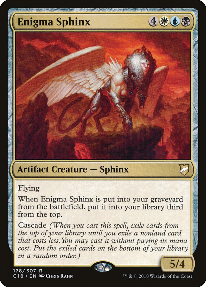 best sphinx cards mtg Magic the Gathering MTG Enigma Sphinx (178) Commander 2018 LP