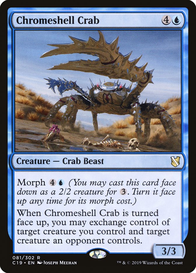 mtg crab commander deck Magic the Gathering MTG Chromeshell Crab (81) Commander 2019 LP
