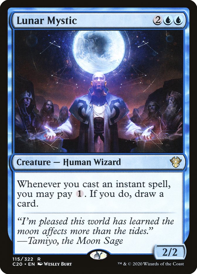 mtg cards with moon Kami of the Crescent Moon | Saviors of Kamigawa | Modern