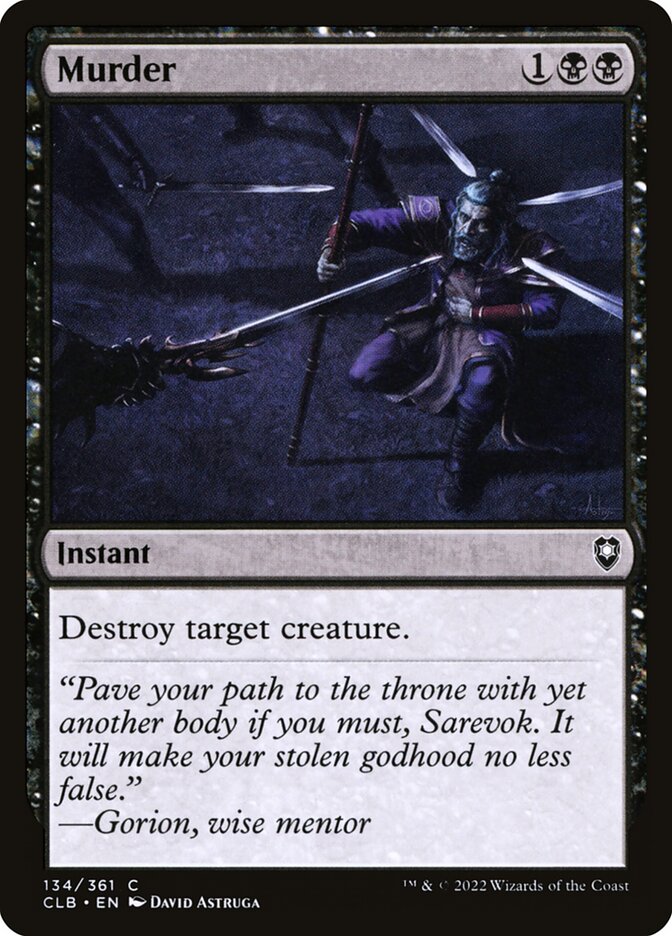 mtg murder card Murder | Core Set 2019 | Modern
