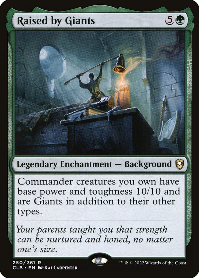 MTG Raised by Giants (250/1080) Commander Legends Battle for Baldur's Gate LP MTG Raised by Giants (250/1080) Commander Legends Battle for Baldur's Gate LP