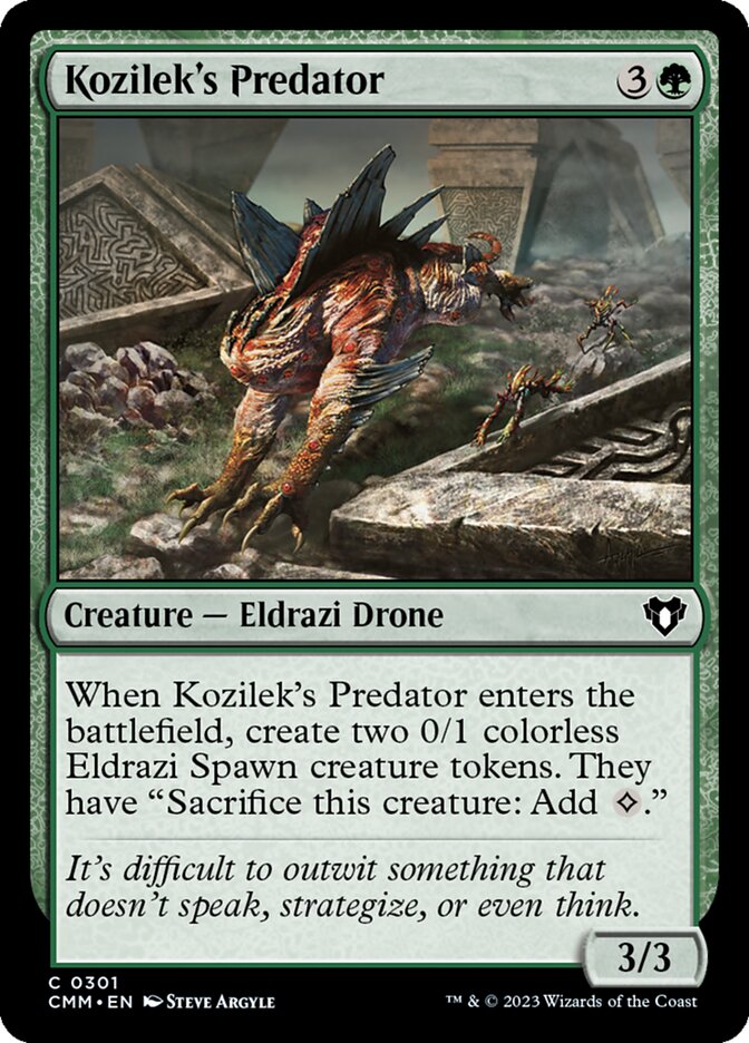 MTG Magic the Gathering Kozilek's Predator (301/1173) Commander Masters NM