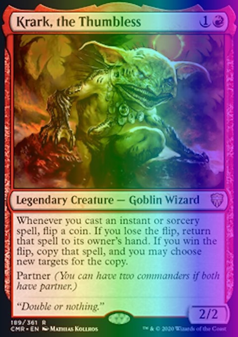 MTG Magic the Gathering Krark, the Thumbless (189/794) Commander