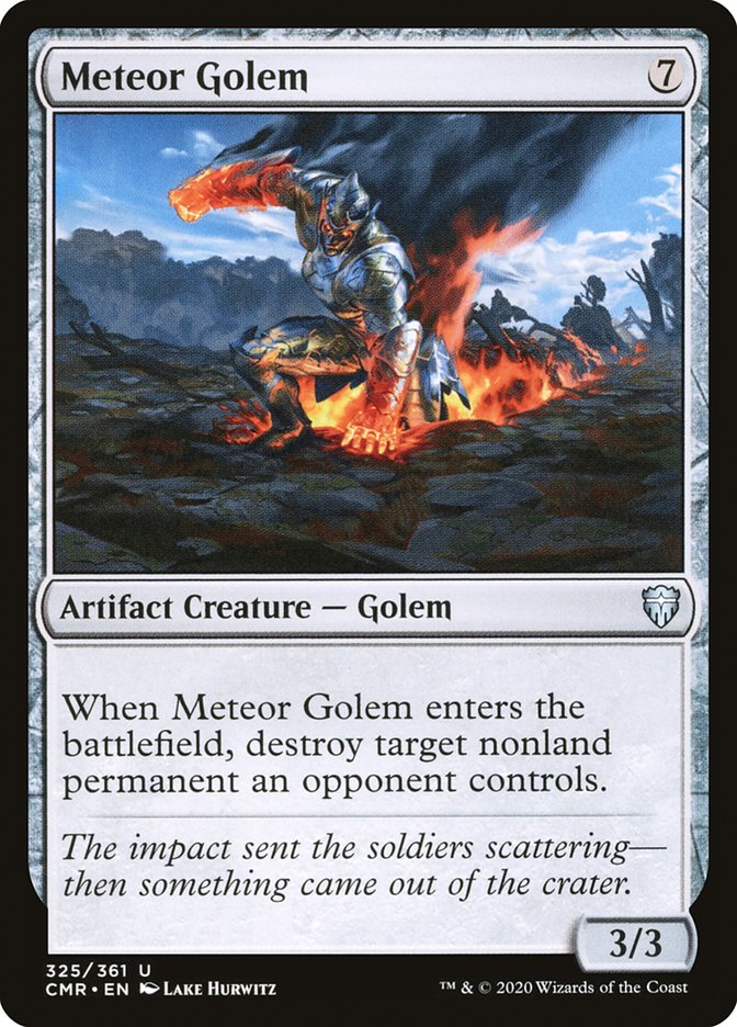 meteor mtg card Meteorite Print main image 0