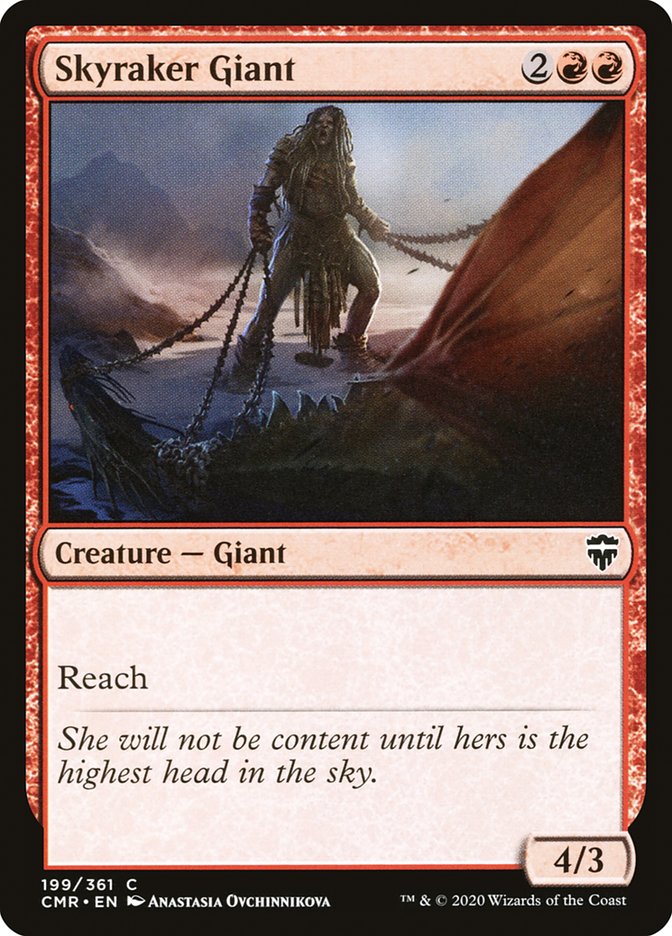 mtg giant cards Magic the Gathering MTG Skyraker Giant (199) Commander Legends NM
