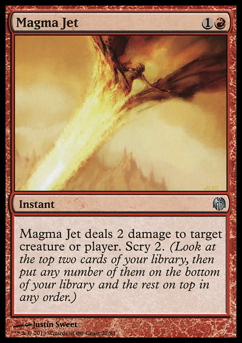 Magic the Gathering MTG Magma Jet (22) DD Heroes vs. Monsters NM | eBay Magic the Gathering MTG Magma Jet (22) DD Heroes vs. Monsters NM | eBay