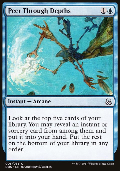 Peer Through Depths [Modern Masters] Heavily Played