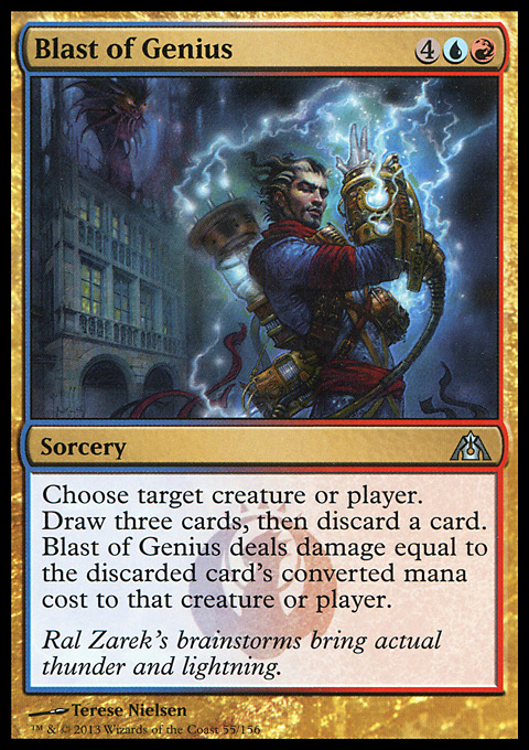 Magic the Gathering MTG Blast of Genius (55) Dragon's Maze NM