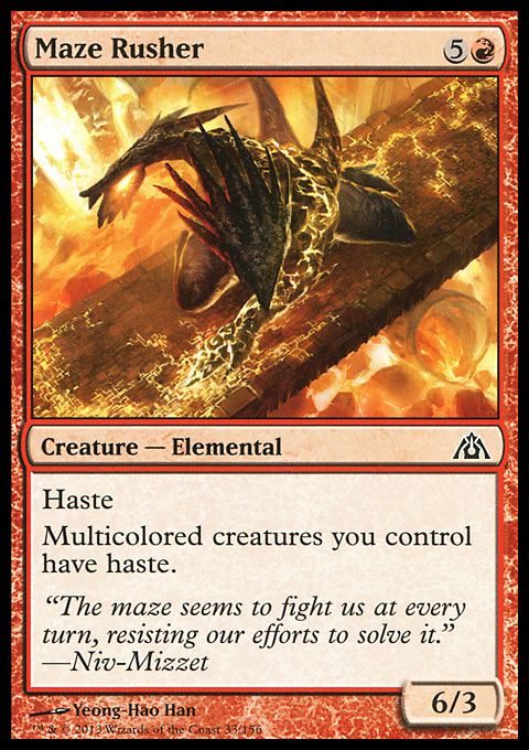 MTG Magic the Gathering Maze Rusher (33/172) Dragon's Maze NM | eBay