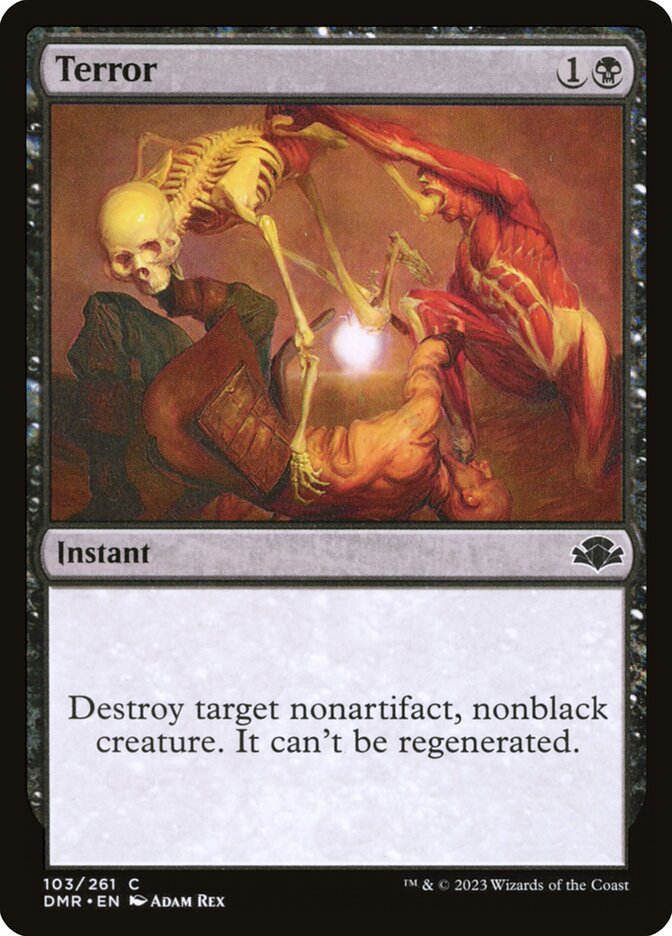 mtg black destroy cards MTG Magic the Gathering Terror (103/520) Dominaria Remastered LP