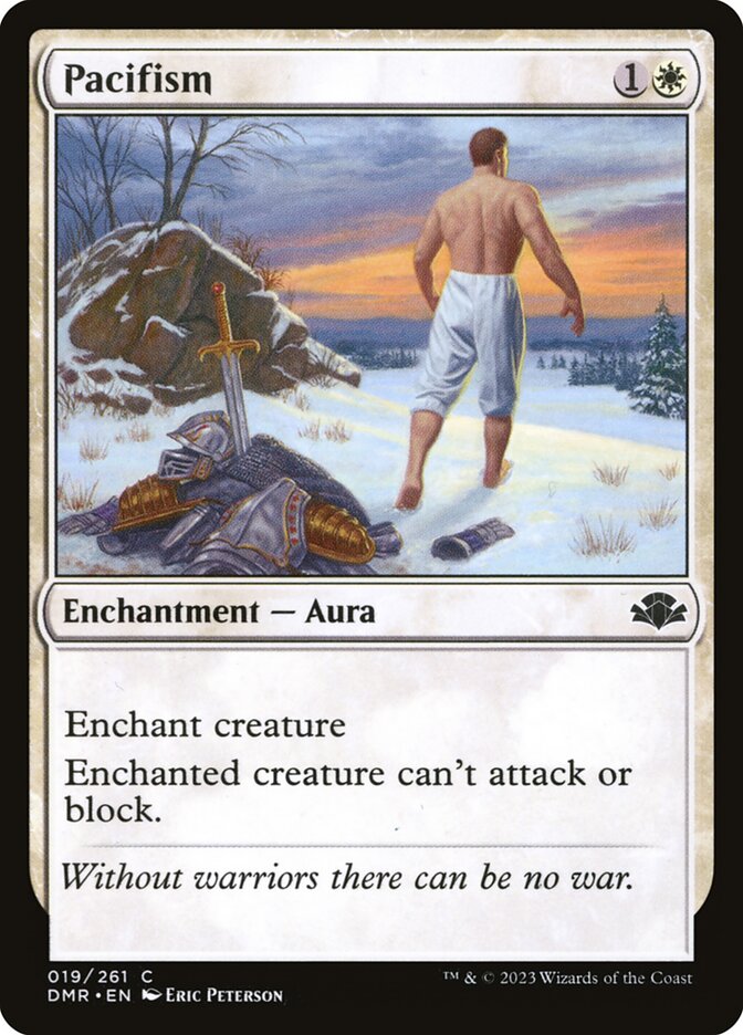 pacifism mtg card Magic The Gathering - Grakk felt a little warm and fuzzy inside. Pacifism || Card of the