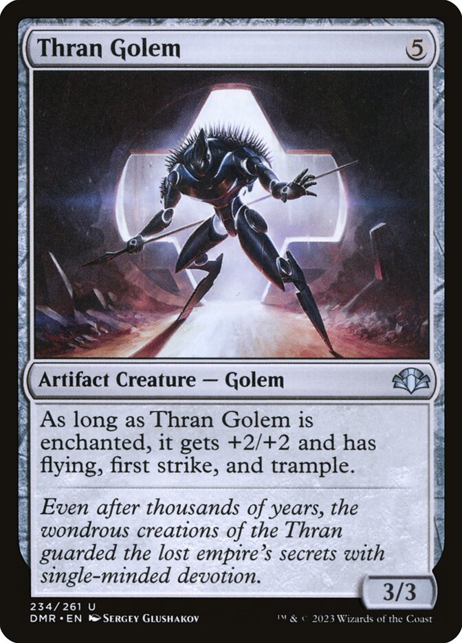 MTG Magic the Gathering Thran Golem (234/481) Dominaria Remastered NM | eBay MTG Magic the Gathering Thran Golem (234/481) Dominaria Remastered NM | eBay