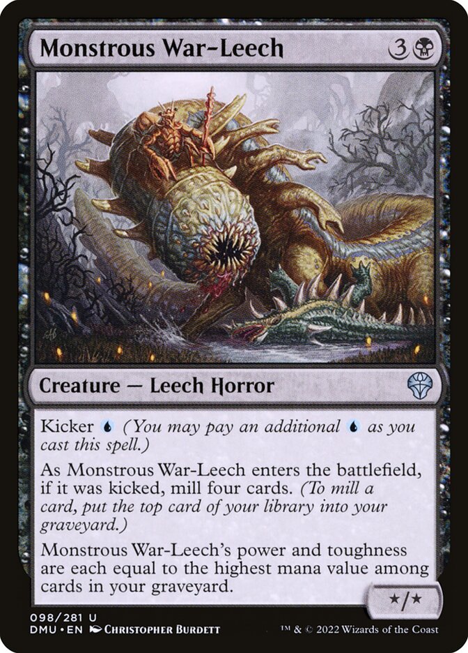 MTG Magic the Gathering Monstrous War-Leech (98/447) Dominaria United NM |  eBay