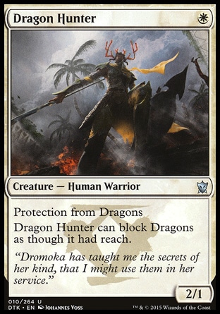 Magic the Gathering MTG Dragon Hunter (10) Dragons of Tarkir LP