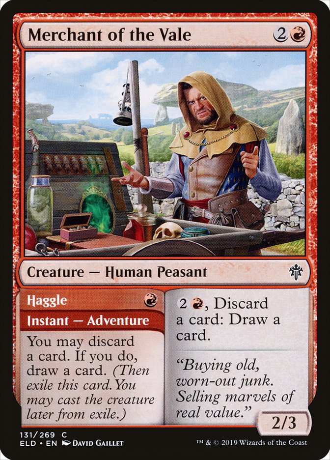 where to sell mtg cards near me Magic the Gathering MTG Merchant of the Vale (131) Throne of Eldraine NM