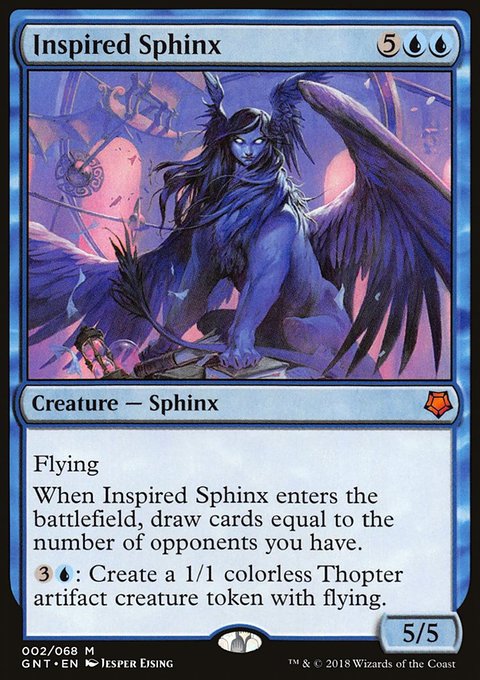 mtg inspired cards Magic the Gathering MTG Inspired Sphinx (2) Game Night NM