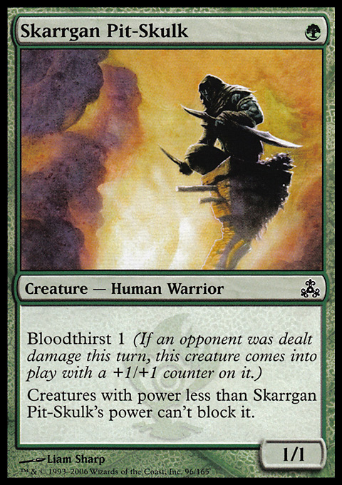 Magic the Gathering MTG Skarrgan Pit-Skulk (96) Guildpact LP