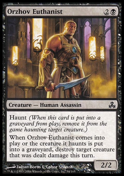 mtg orzhov cards Magic the Gathering MTG Orzhov Euthanist (54) Guildpact LP