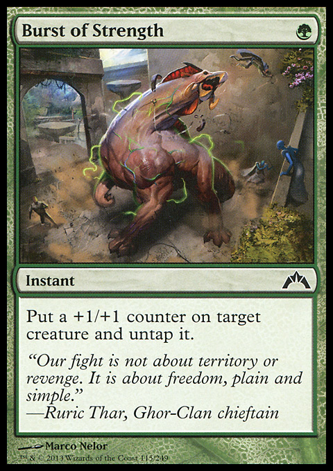 MTG Magic the Gathering Burst of Strength (115/257