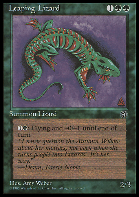 Magic the Gathering MTG Leaping Lizard (90) Homelands LP | eBay
