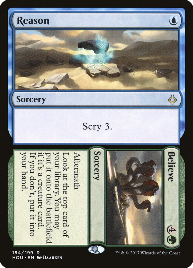 hour of devastation mtg card Magic the Gathering MTG Reason (154) Hour of Devastation LP