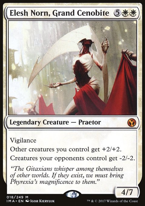 【1/12限定特価】mtg 大修道士、エリシュ・ノーン MTG Magic the Gathering Elesh Norn, Grand Cenobite (18/256