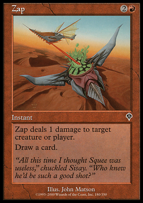 Magic the Gathering MTG Zap (180) Invasion LP