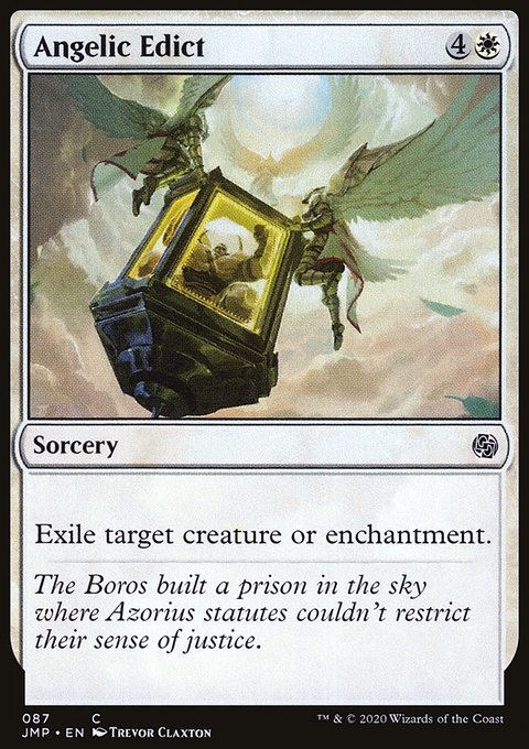 MTG Magic the Gathering Angelic Edict (87/496) Jumpstart NM MTG Magic the Gathering Angelic Edict (87/496) Jumpstart NM