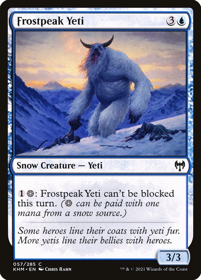 MTG Magic the Gathering Frostpeak Yeti (57/551) Kaldheim NM | eBay MTG Magic the Gathering Frostpeak Yeti (57/551) Kaldheim NM | eBay