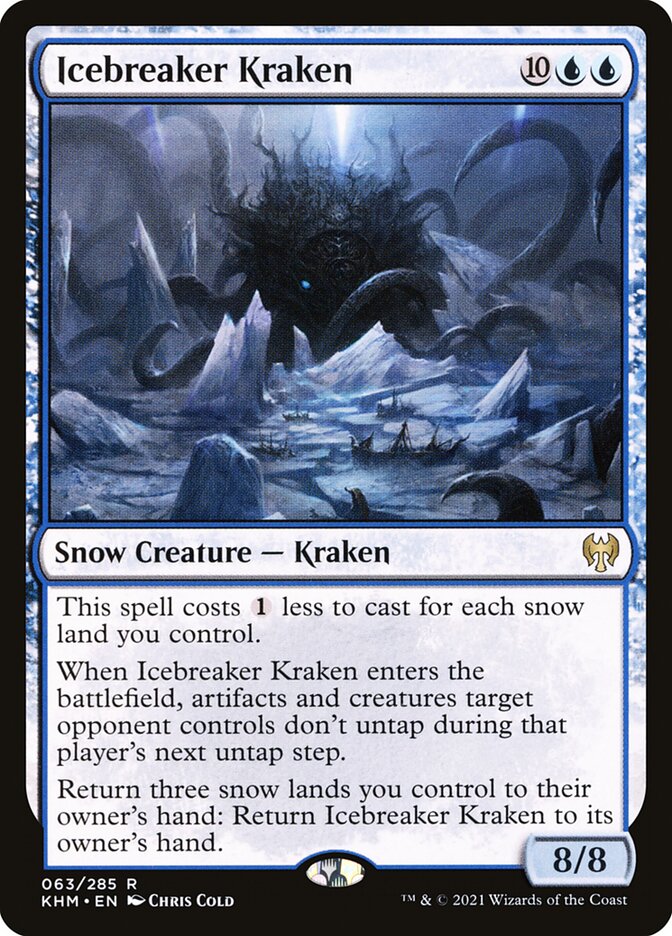 MTG Magic the Gathering Icebreaker Kraken (63/461) Kaldheim