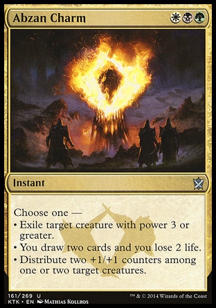 Magic the Gathering Khans of Tarkir Uncommon Foil Abzan Charm #161