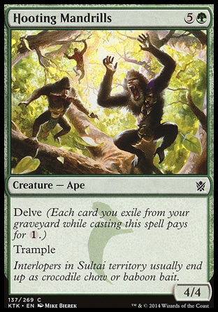 Magic the Gathering MTG Hooting Mandrills (137) Khans of Tarkir LP