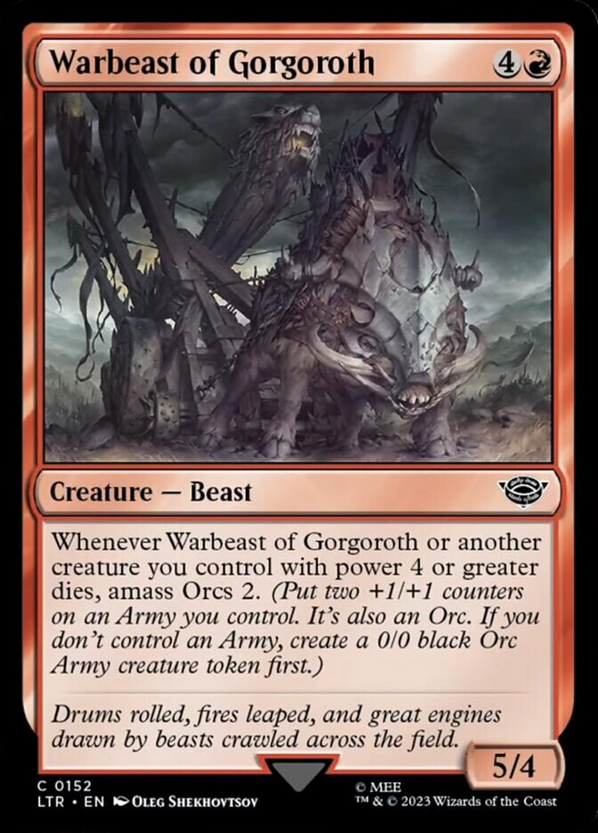 amass orcs mtg cards Amazon.com: Orc Commander Deck - Sauron - EDH - Grixis Blue Black Red - Lord of The Rings LOTR - 100 Card - Custom Magic The Gathering Deck put three +1/+1 counters on an Army you control mtg lotr showcase cards Expanding