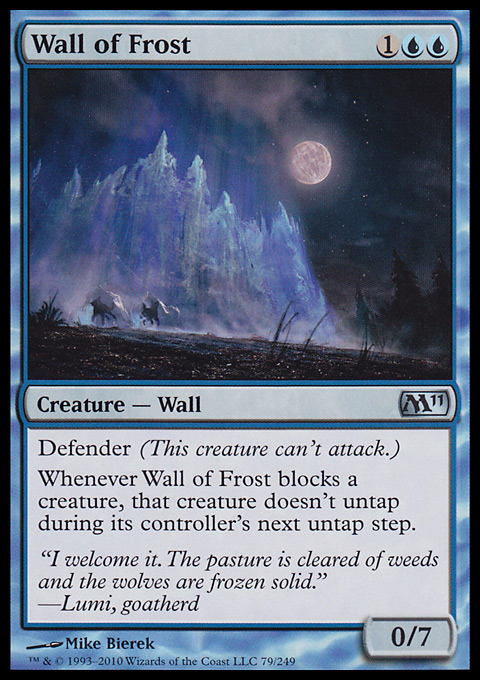 mtg wall cards Wall of Frost [Magic 2011]