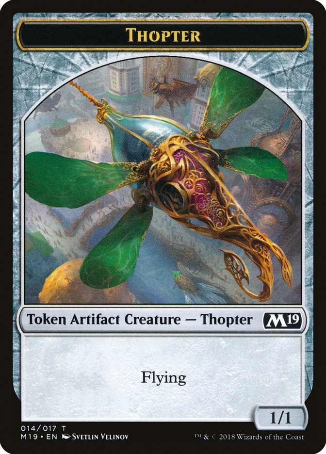 MTG Magic the Gathering Token - Thopter (14/339) Core Set 2019 LP MTG Magic the Gathering Token - Thopter (14/339) Core Set 2019 LP
