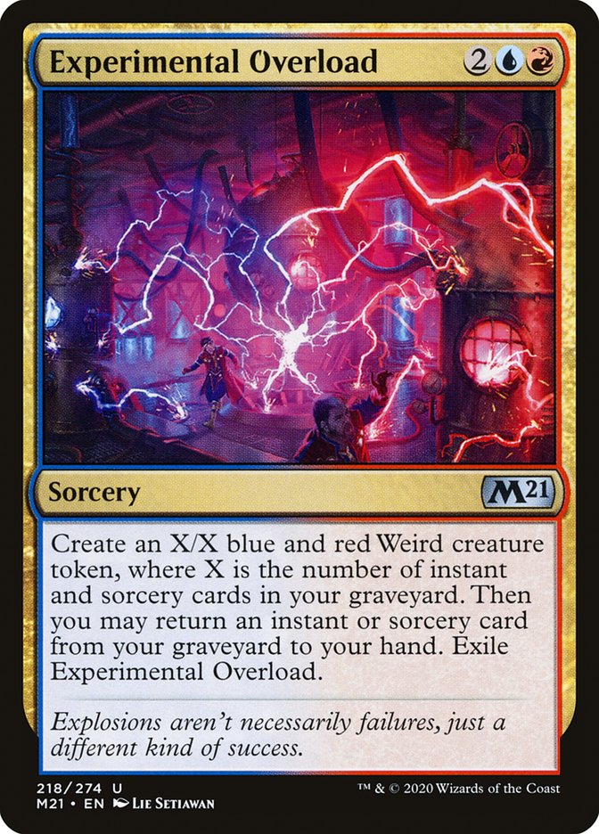 MTG Magic the Gathering Experimental Overload (218/470) Core Set 2021 LP