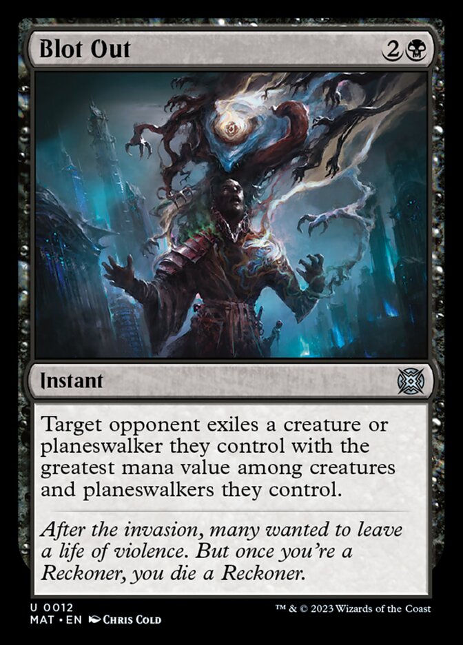 MTG Magic the Gathering Blot Out (12/230) March of the Machine The  Aftermath NM