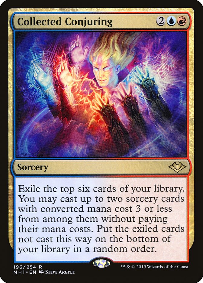 mtg conjure cards Magic the Gathering MTG Collected Conjuring (196) Modern Horizons NM