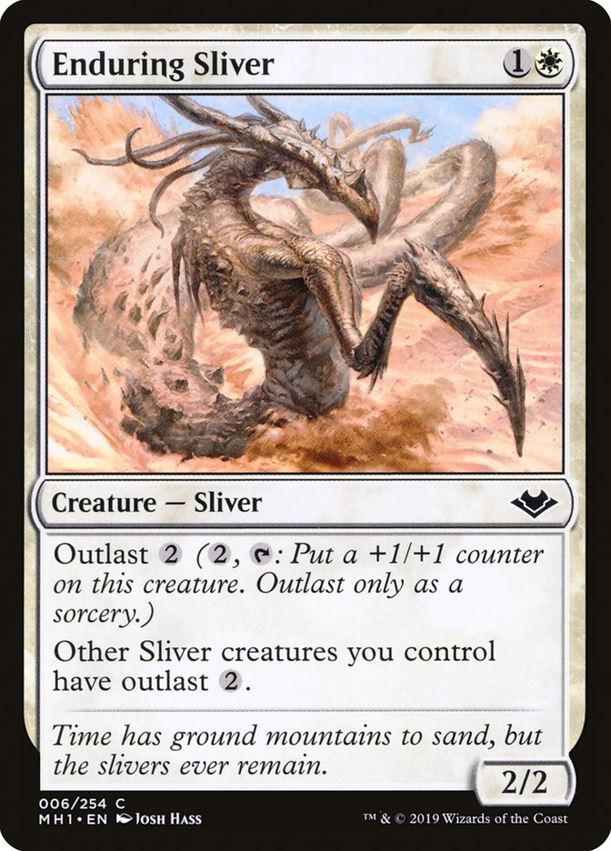 Magic the Gathering Enduring Sliver Trading Card #6  MTG Foil / Near Mint