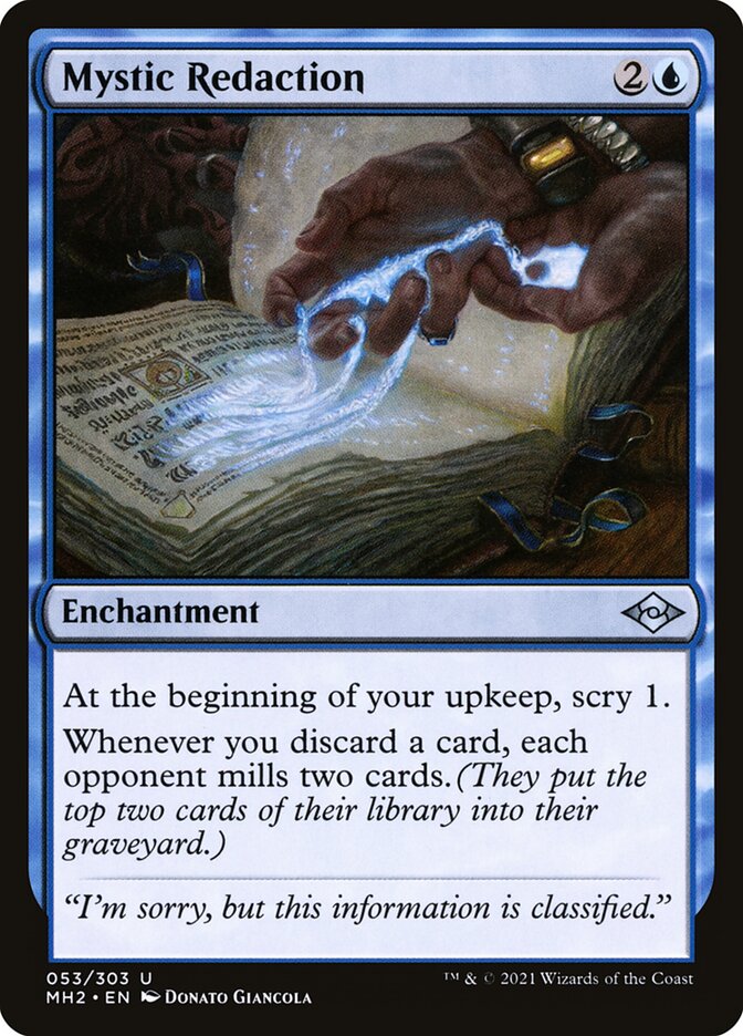 MTG Magic the Gathering Mystic Redaction (53/765) Modern Horizons 2 NM | eBay MTG Magic the Gathering Mystic Redaction (53/765) Modern Horizons 2 NM | eBay