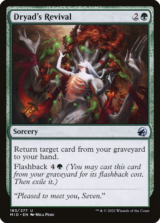 mtg return target card from graveyard to hand Regrowth | Modern Horizons