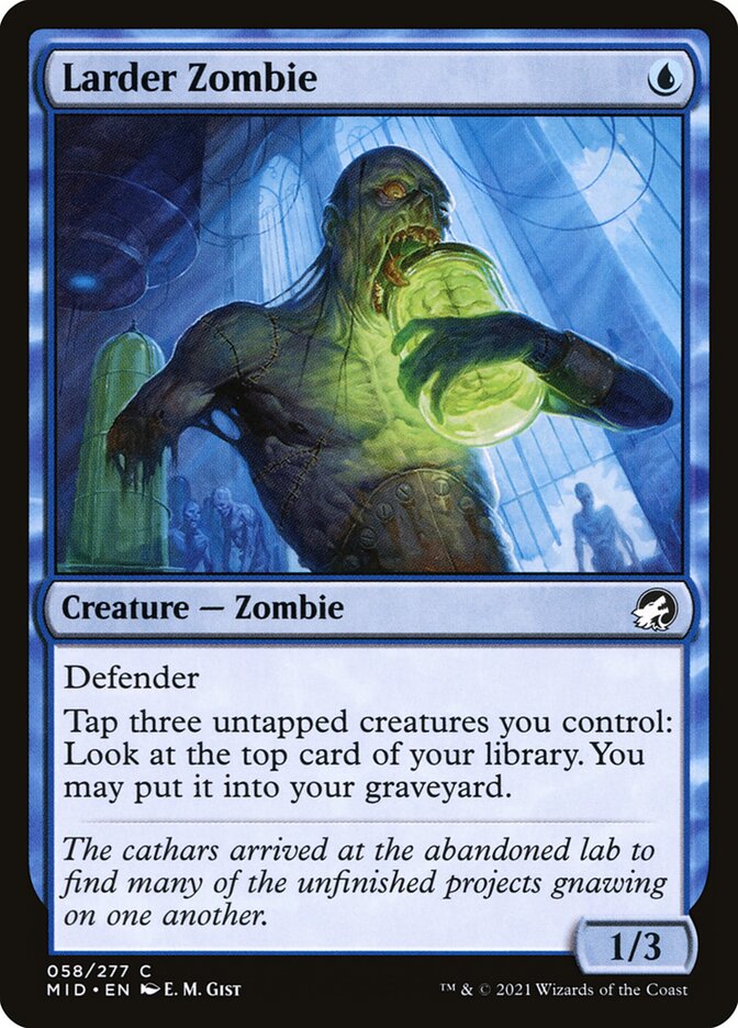 MTG Magic the Gathering Larder Zombie (58/473) Innistrad Midnight Hunt NM |  eBay