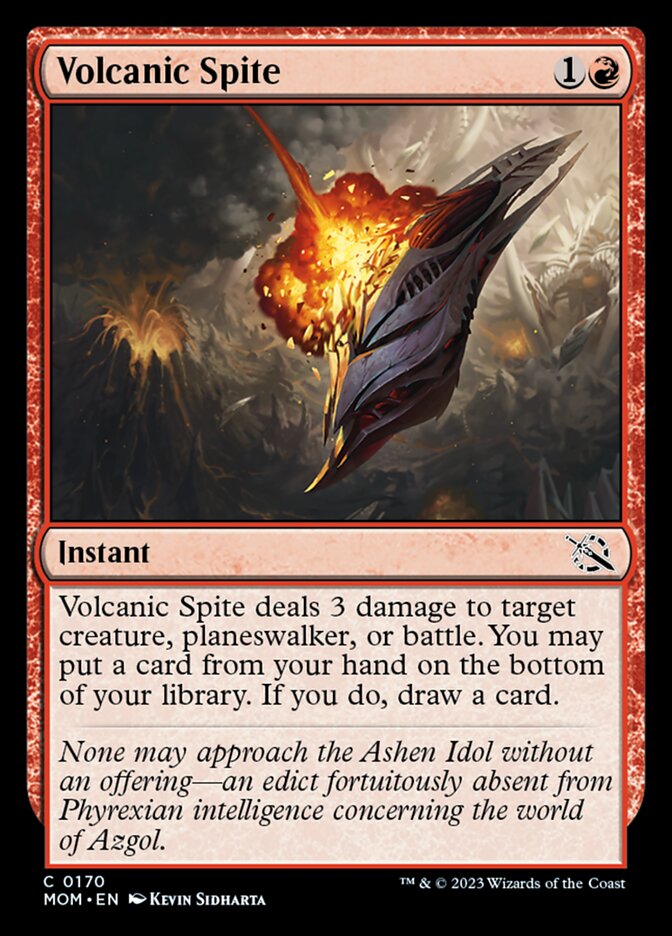 MTG Magic the Gathering Volcanic Spite (170/548) March of the Machine LP