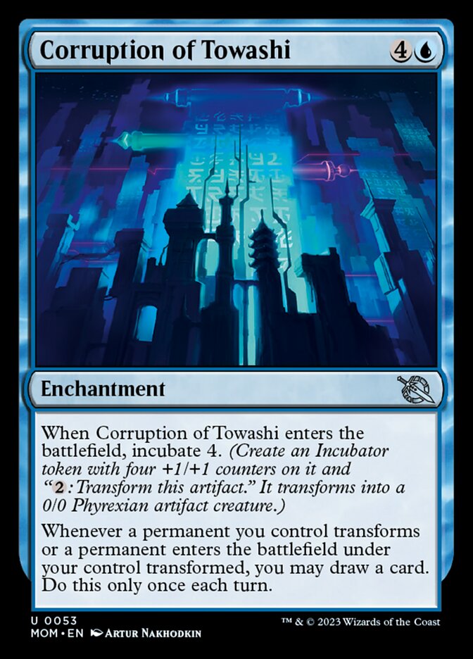 mtg blue transform cards Thing in the Ice / Awoken Horror Whenever a Wolf or Werewolf you control deals combat damage to a player Supertype: Legendary, Type: Creature, Colors: